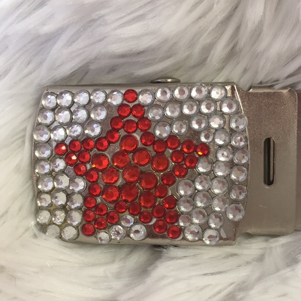 Red Rhinestone Buckle - Picture 2 of 2